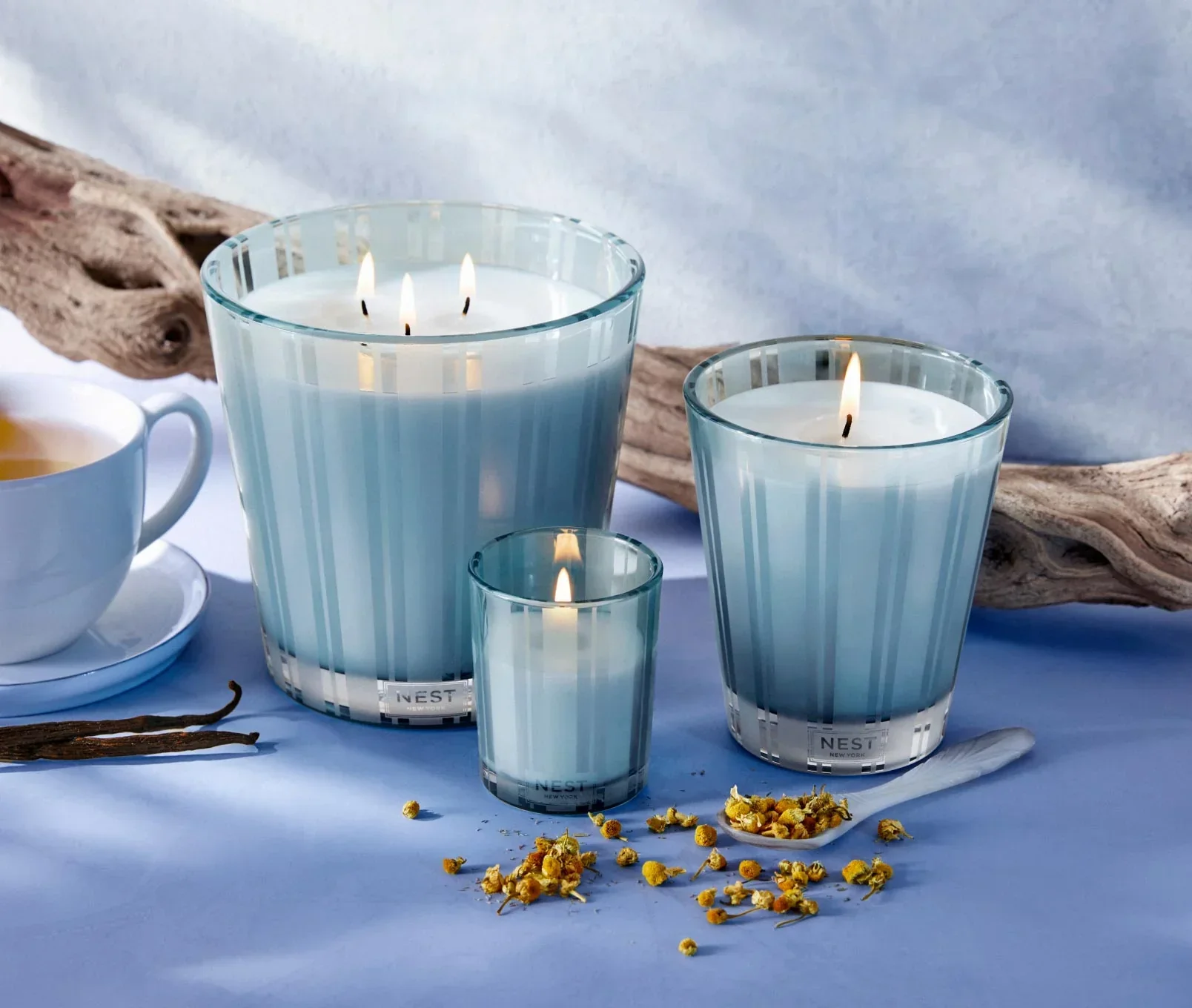 Driftwood & Chamomile Votive Candle