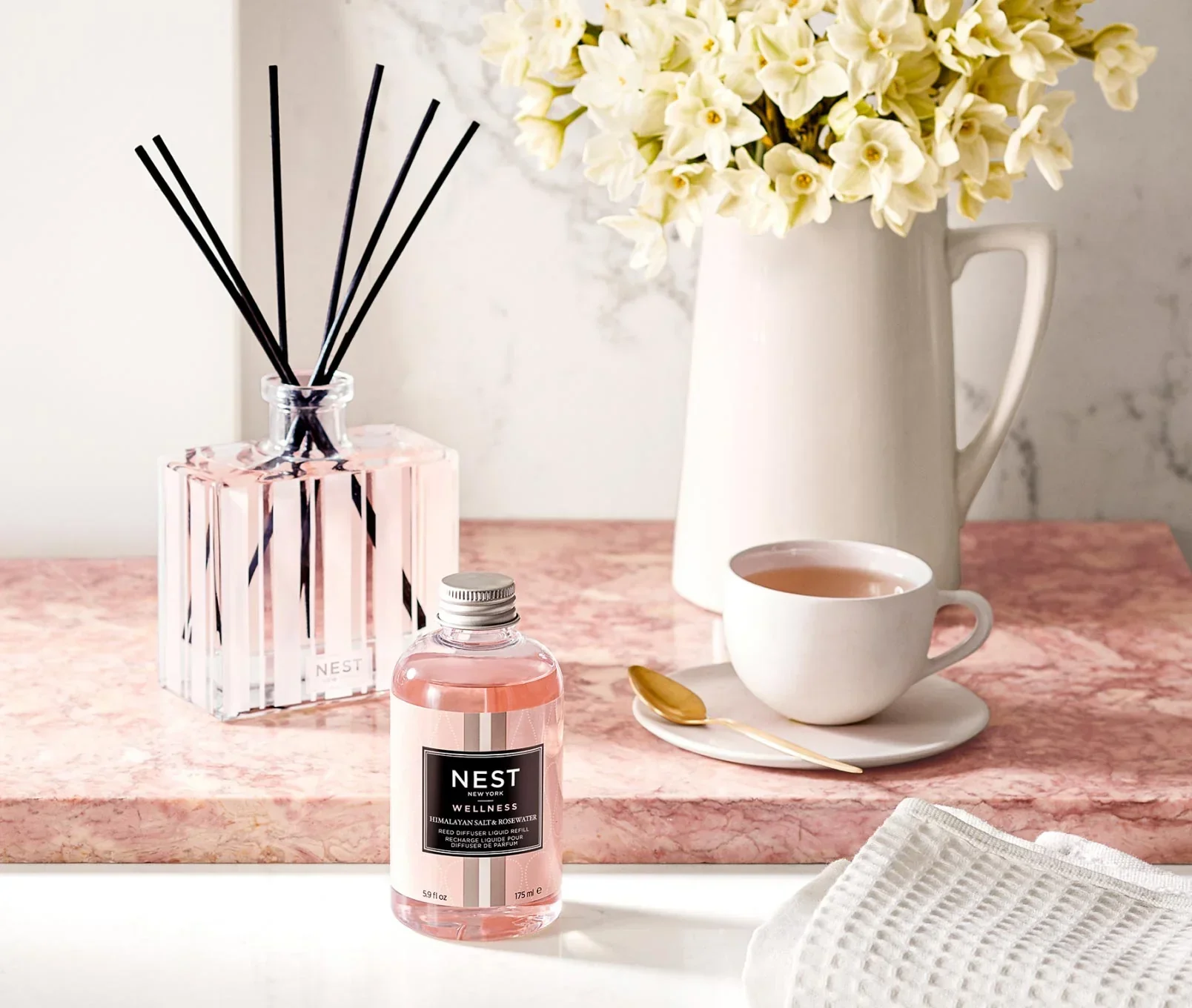 Himalayan Salt & Rosewater Reed Diffuser Liquid Refill