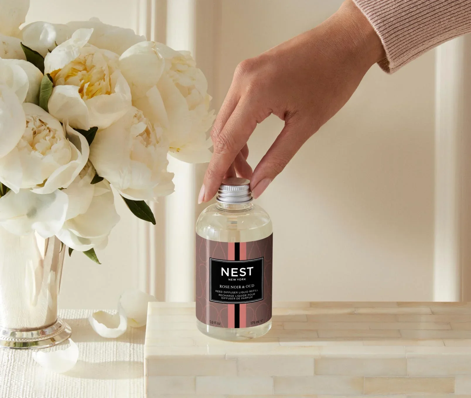 Rose Noir & Oud Reed Diffuser Liquid Refill